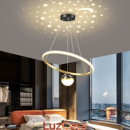 Luminária pendente moderna simples de ferro forjado silicone anel único luz de teto Luminária pendente moderna simples de ferro forjado silicone anel único luz de teto