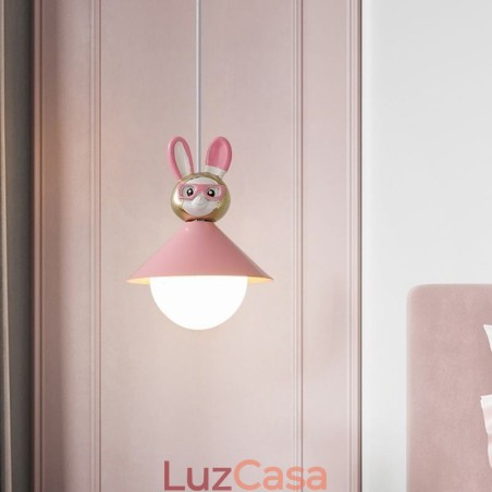 Luminária pendente moderna minimalista G9 ferro forjado coelho bezerro resina teto luz Luminária pendente moderna minimalista G9 ferro forjado coelho bezerro resina teto luz