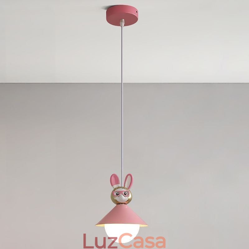 Luminária pendente moderna minimalista G9 ferro forjado coelho bezerro resina teto luz