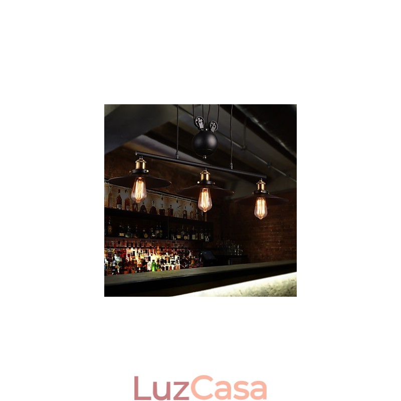 Lustre de metal estilo mini contemporâneo moderno