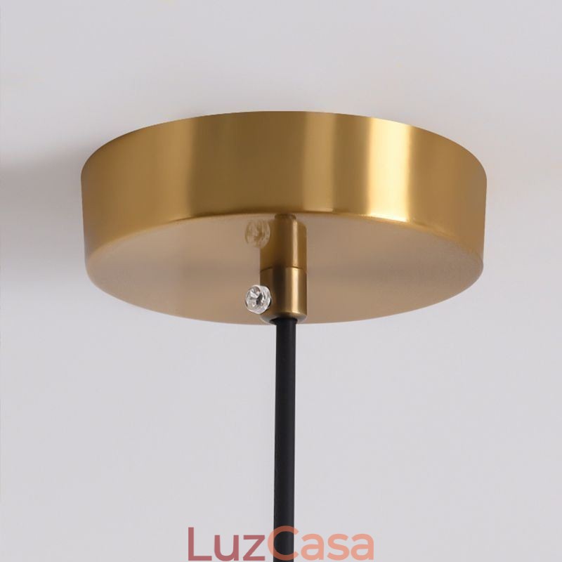 Luminária pendente nórdica em ferro forjado, criativa, disco, teto, luminárias