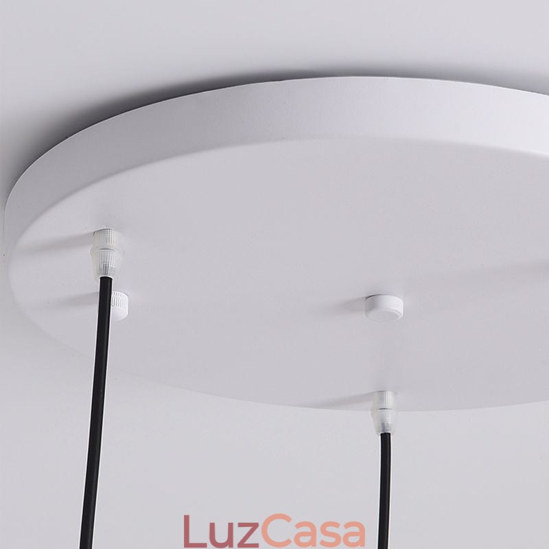 Luminária de teto nórdica pendente criativa em ferro forjado G9 Disc