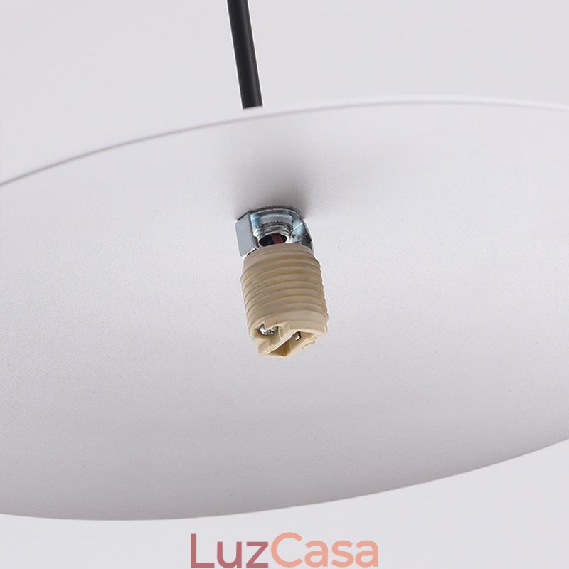 Luminária de teto nórdica pendente criativa em ferro forjado G9 Disc