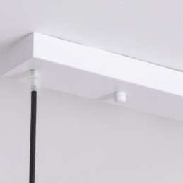 Luminária pendente nórdica criativa G9 em ferro forjado com ondas no teto