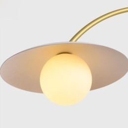 Luminária pendente nórdica criativa G9 em ferro forjado com ondas no teto