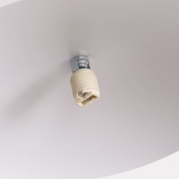 Luminária pendente nórdica criativa G9 em ferro forjado com disco de teto