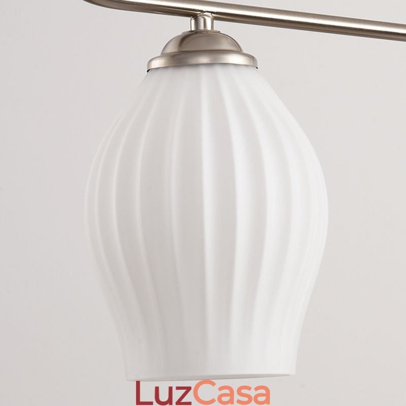 Luminária pendente nórdica em ferro forjado, luminária de teto criativa com estame