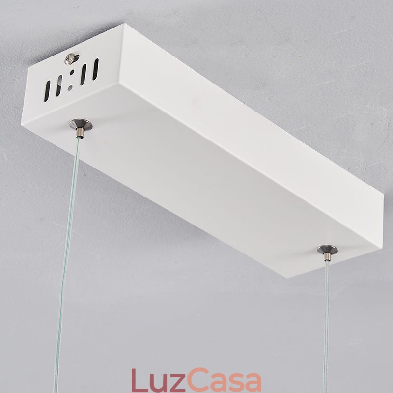 Luminária pendente elegante em alumínio com ondas artísticas, luminária de teto