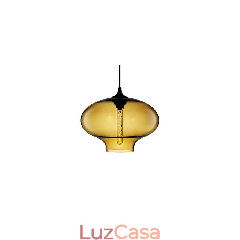 Pendente Bubble Design 1 Luz Minimalista Pintura em Ferro