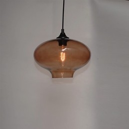 Pendente Bubble Design 1 Luz Minimalista Pintura em Ferro