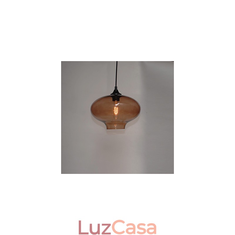 Pendente Bubble Design 1 Luz Minimalista Pintura em Ferro