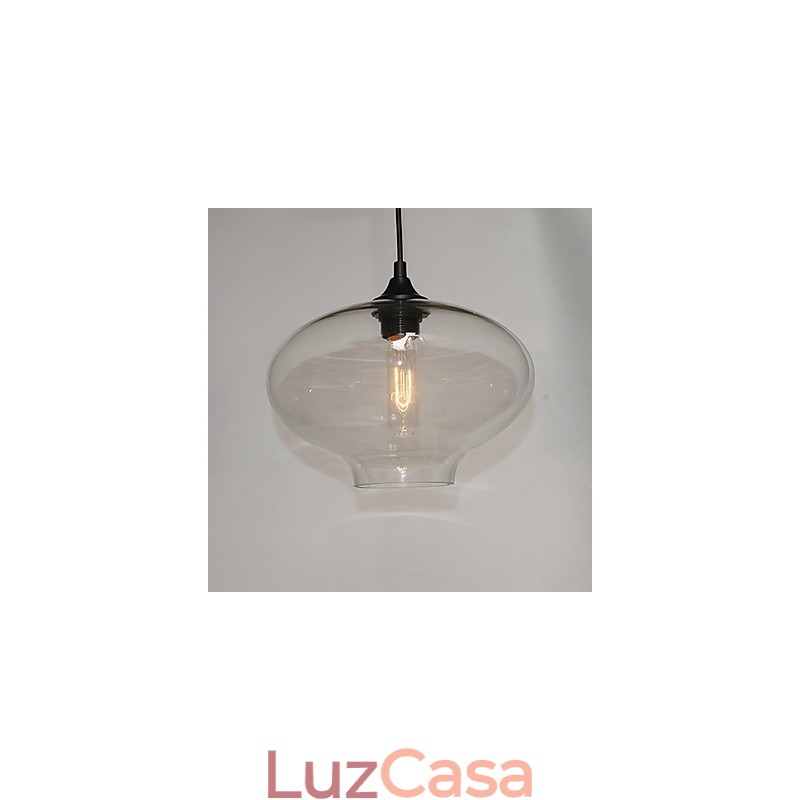Pendente Bubble Design 1 Luz Minimalista Pintura em Ferro