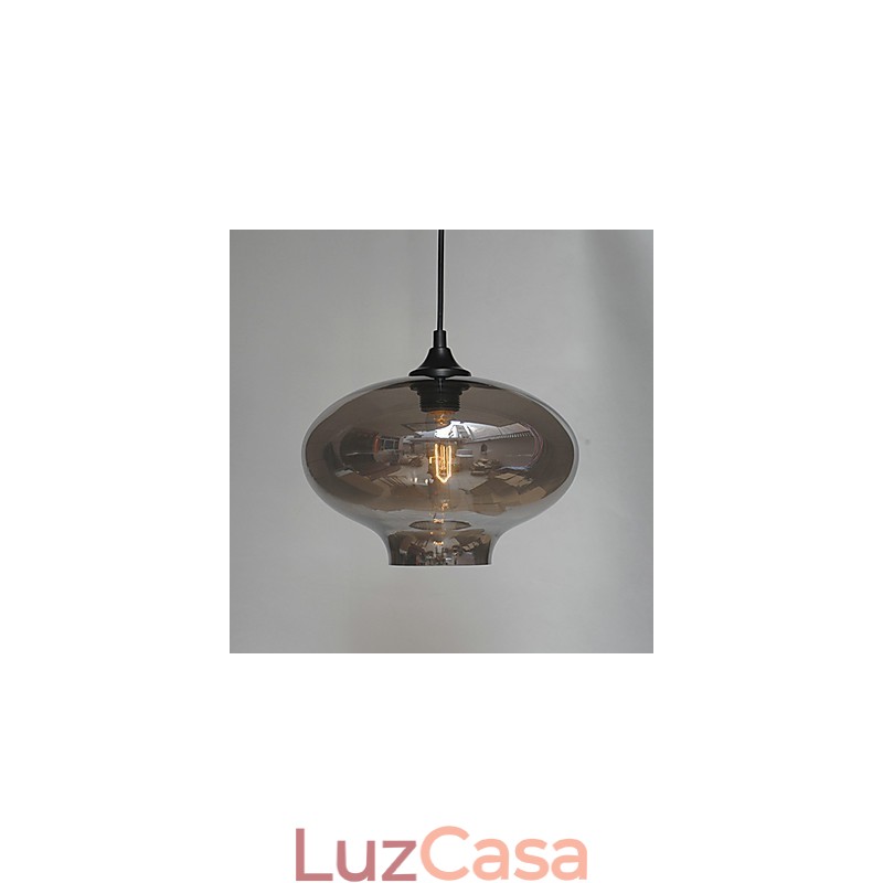 Pendente Bubble Design 1 Luz Minimalista Pintura em Ferro