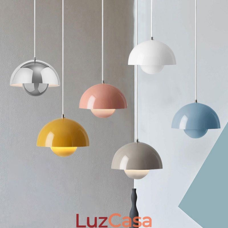 Luminária pendente moderna Macaron Luz decorativa suspensa