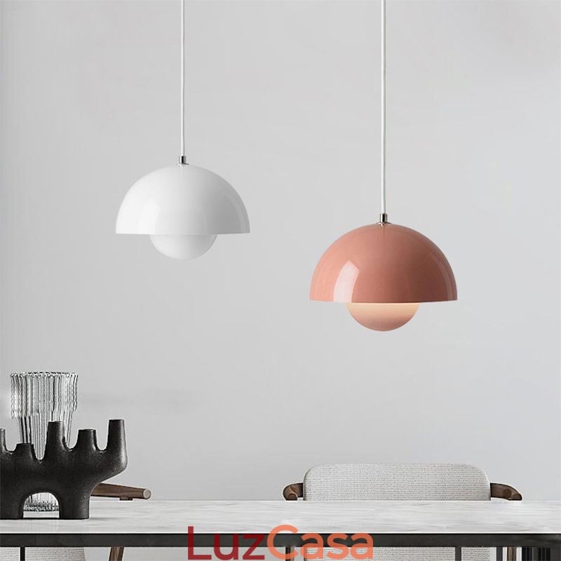 Luminária pendente moderna Macaron Luz decorativa suspensa
