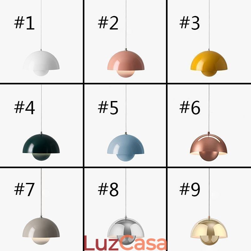 Luminária pendente moderna Macaron Luz decorativa suspensa