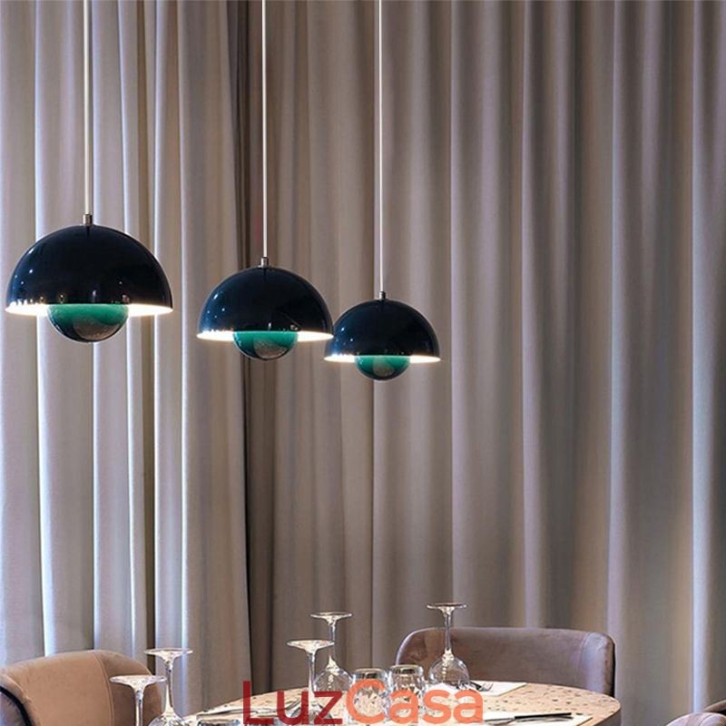 Luminária pendente moderna Macaron Luz decorativa suspensa