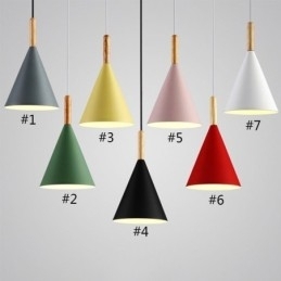 Luminária pendente nórdica Macaron Luminária pendente de cabeça única