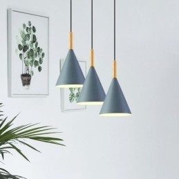 Luminária pendente nórdica Macaron Luminária pendente de cabeça única