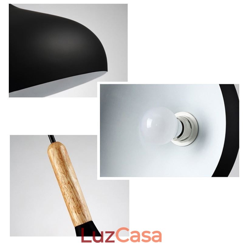 Luminária pendente nórdica Macaron Luminária pendente de cabeça única