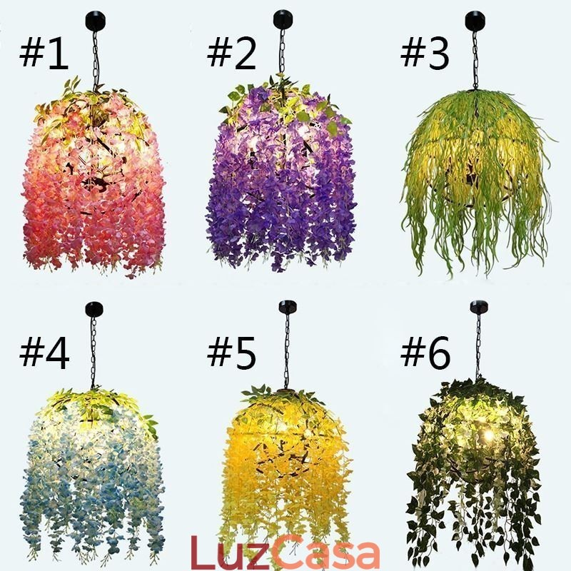 Planta moderna Luz Decorativa Estilo Industrial Lustre Loja Música