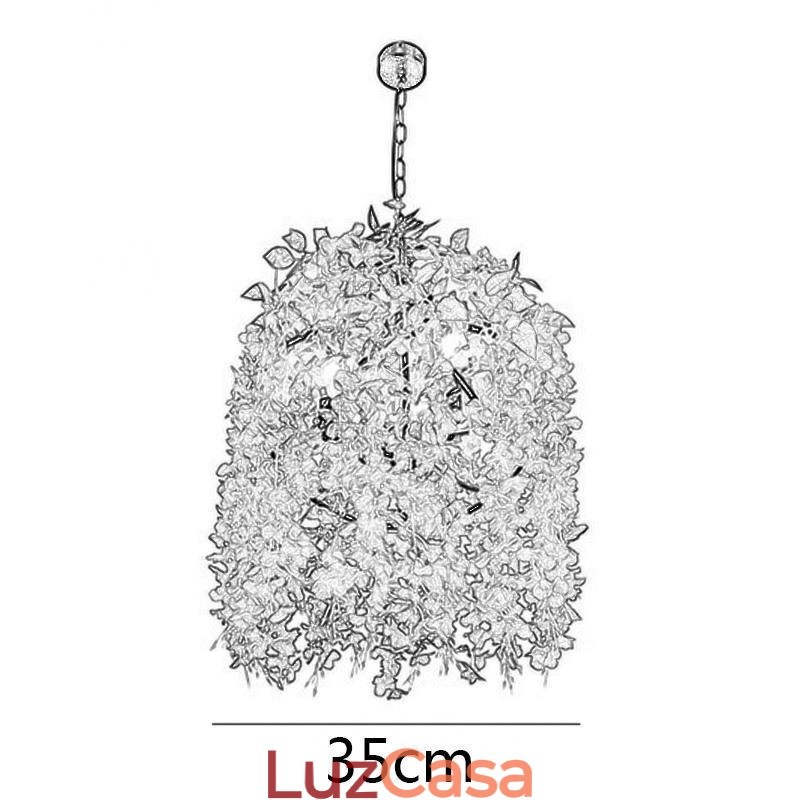 Planta moderna Luz Decorativa Estilo Industrial Lustre Loja Música