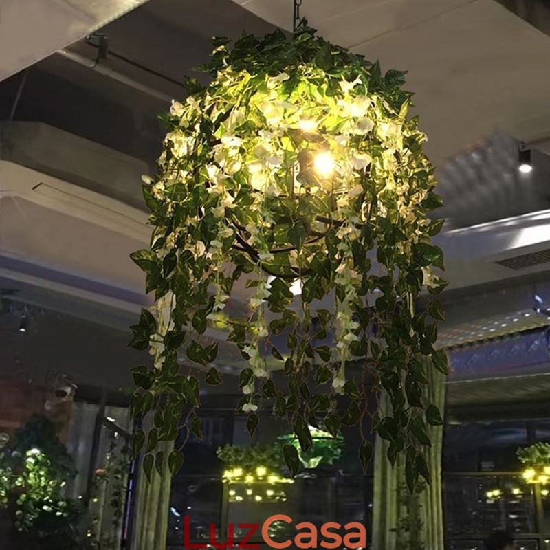 Planta moderna Luz Decorativa Estilo Industrial Lustre Loja Música