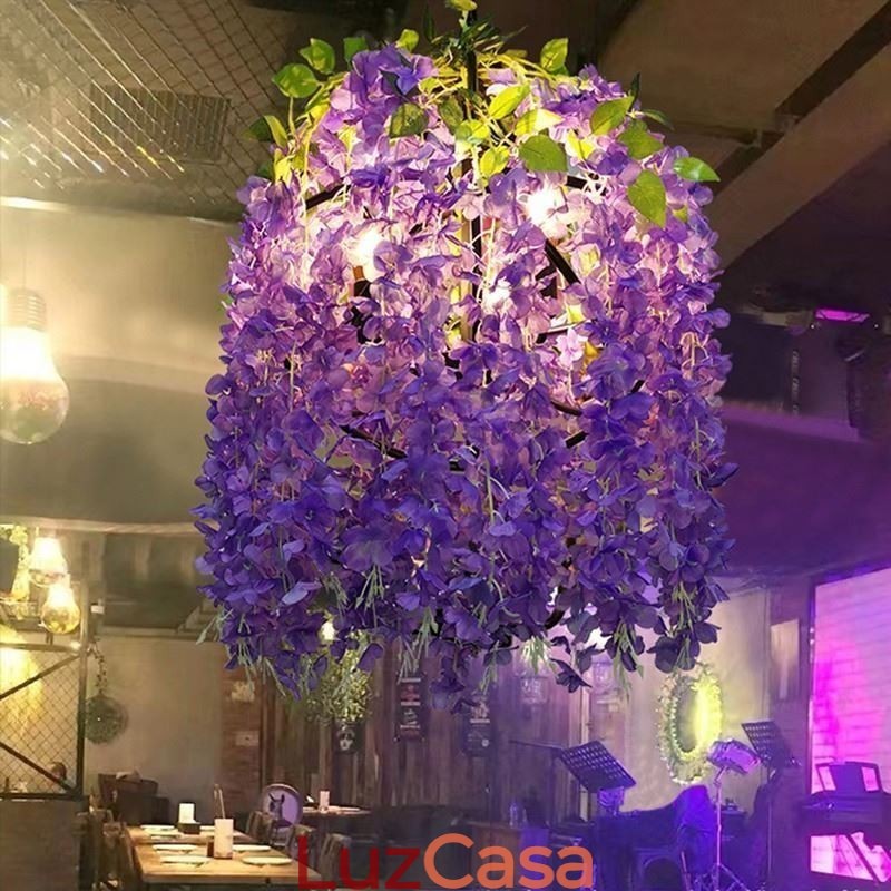 Planta moderna Luz Decorativa Estilo Industrial Lustre Loja Música
