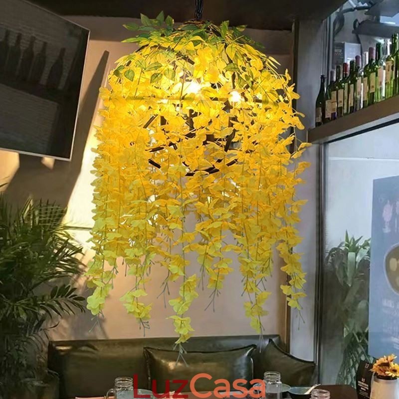 Planta moderna Luz Decorativa Estilo Industrial Lustre Loja Música