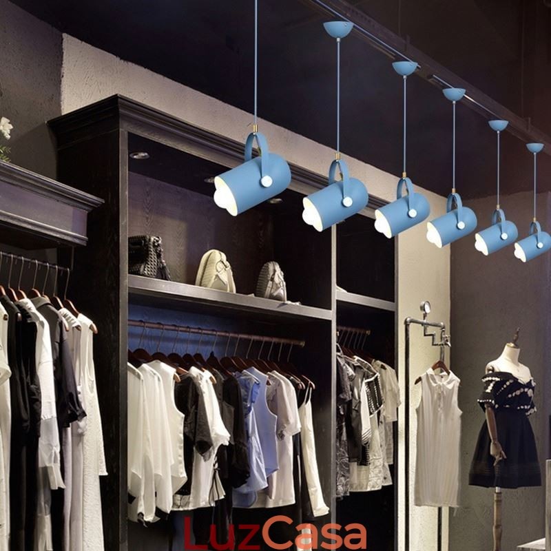 Luminária pendente nórdica colorida Macaron com cabeça única