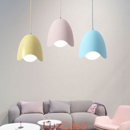 Luminária pendente criativa Macaron Luminária pendente de cabeça única Luminária pendente criativa Macaron Luminária pendente de cabeça única