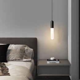 Luminária pendente fosca moderna Luminária pendente escovada