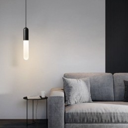 Luminária pendente fosca moderna Luminária pendente escovada