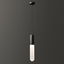Luminária pendente fosca moderna Luminária pendente escovada