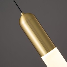 Luminária pendente fosca moderna Luminária pendente escovada