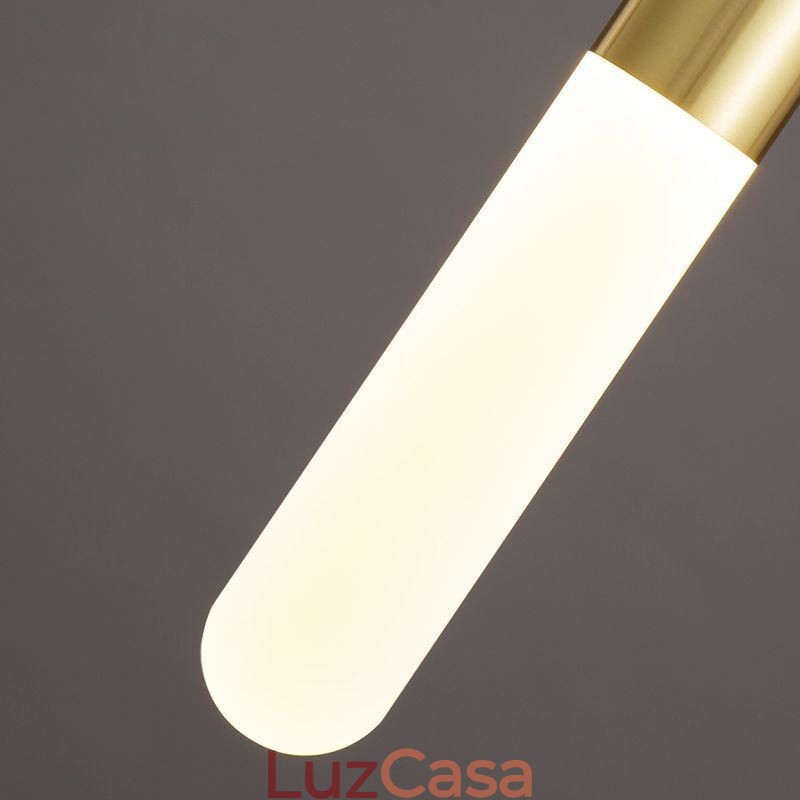 Luminária pendente fosca moderna Luminária pendente escovada