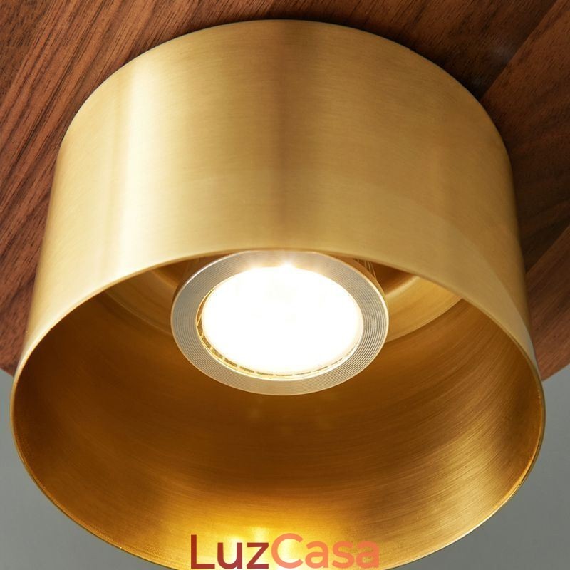 Luminária pendente moderna, uma luz, luminária pendente de latão, ilha de iluminação