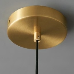 Luminária pendente moderna, uma luz, luminária pendente de latão, ilha de iluminação