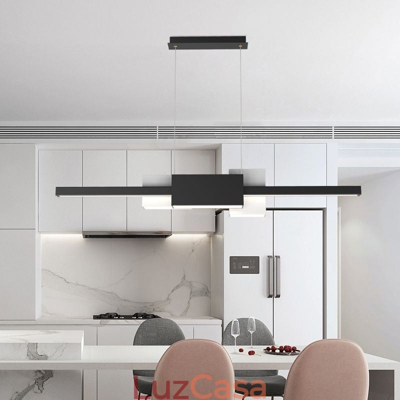 Luminária pendente minimalista de tira moderna e criativa