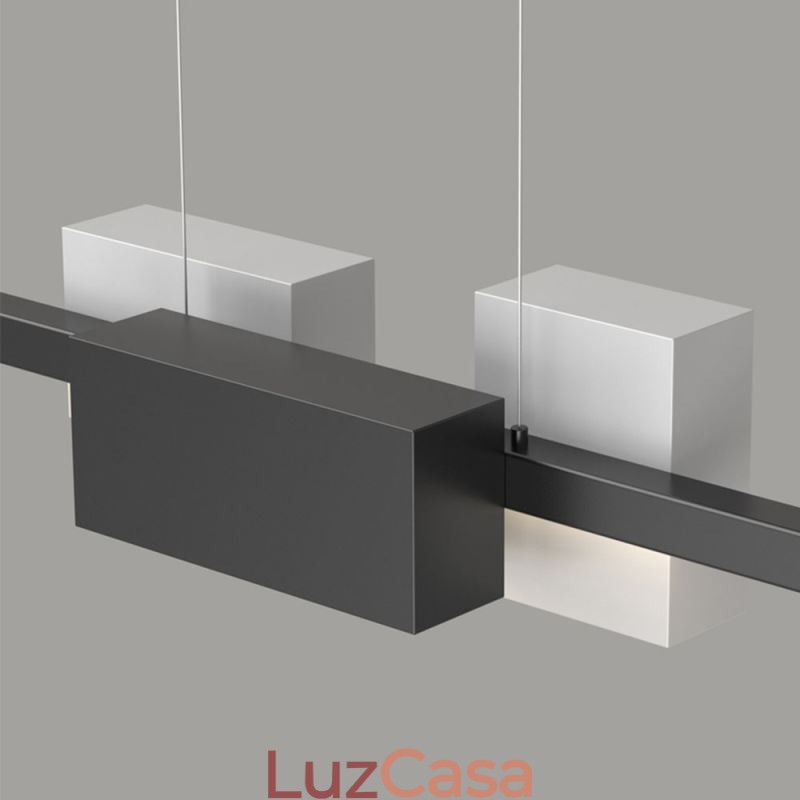 Luminária pendente minimalista de tira moderna e criativa