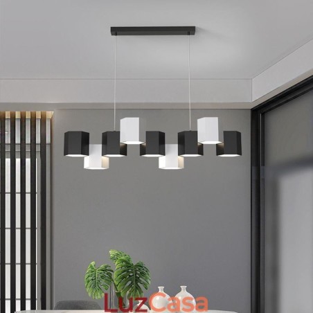 Luminária pendente hexagonal moderna, luminária criativa combinada