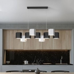 Luminária pendente hexagonal moderna, luminária criativa combinada