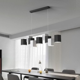 Luminária pendente hexagonal moderna, luminária criativa combinada