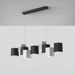 Luminária pendente hexagonal moderna, luminária criativa combinada