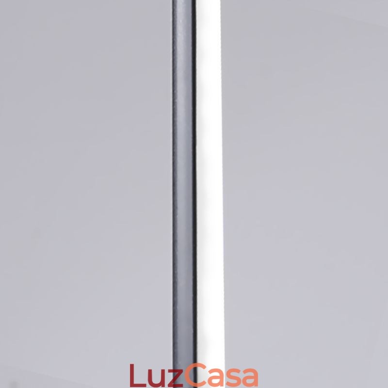 Luminária pendente nórdica de tubo longo, luminária suspensa de ilha