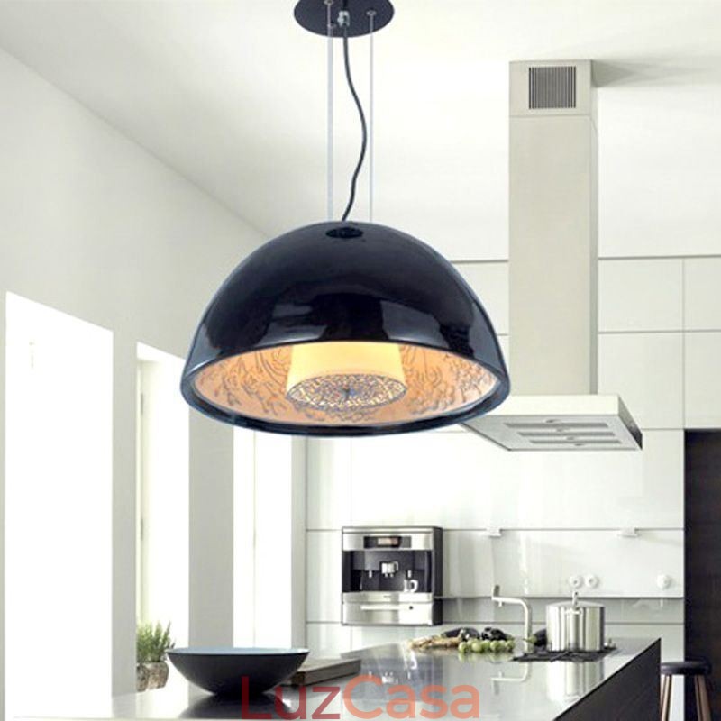 Luminárias pendentes semicirculares Nordic Minimalist Pendant Light Café