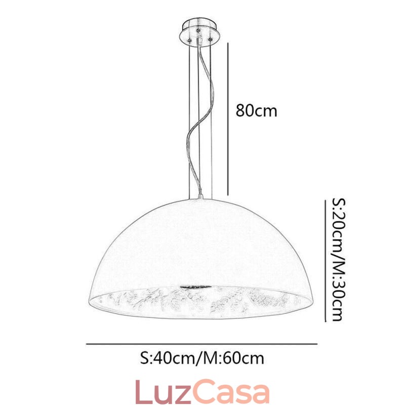 Luminárias pendentes semicirculares Nordic Minimalist Pendant Light Café