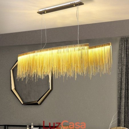 Luminária pendente moderna criativa com borla para café Luminária pendente moderna criativa com borla para café
