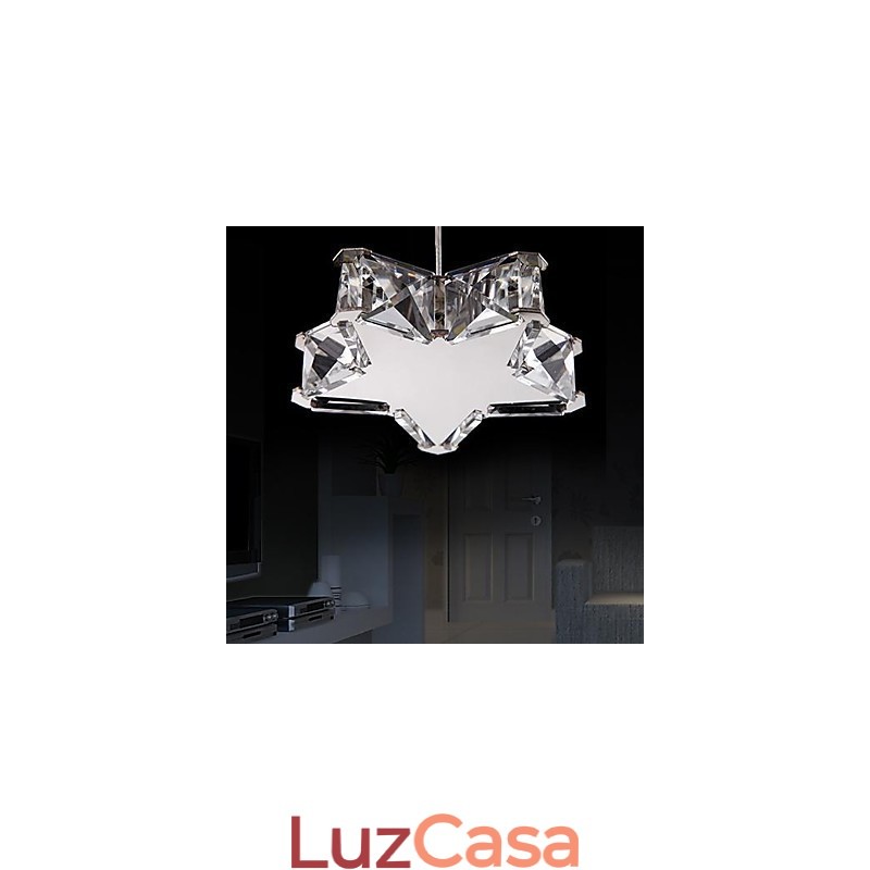 Lustre 1 Luz Simples Moderno Artístico Pendente Luz