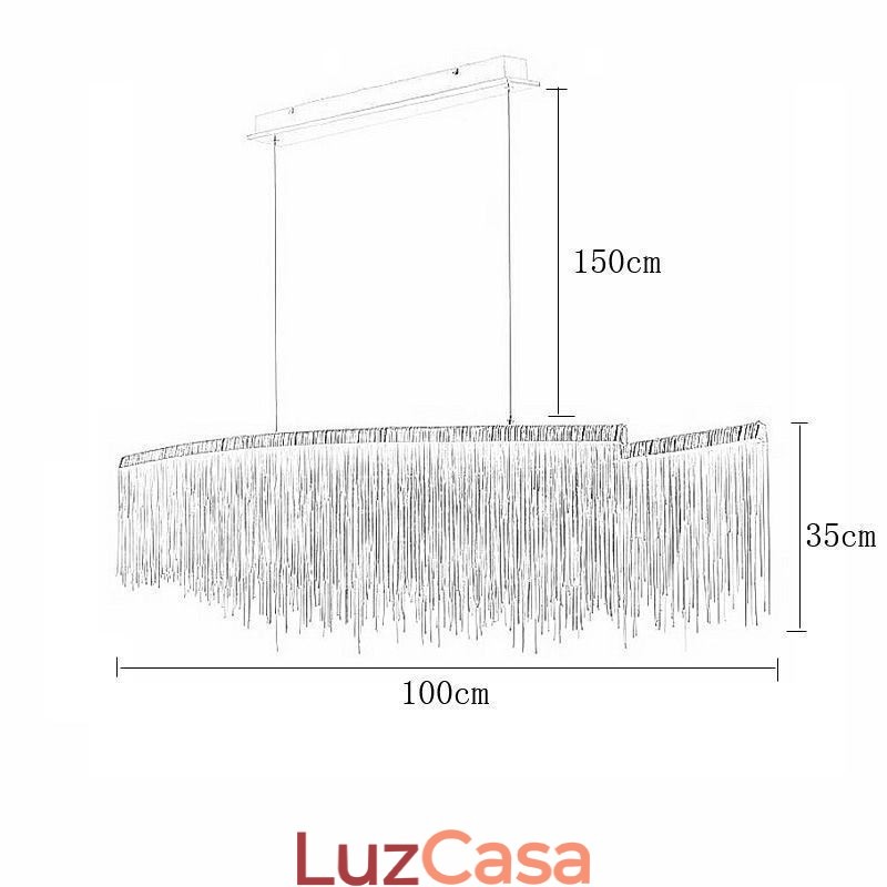 Luminária pendente moderna criativa com borla para café